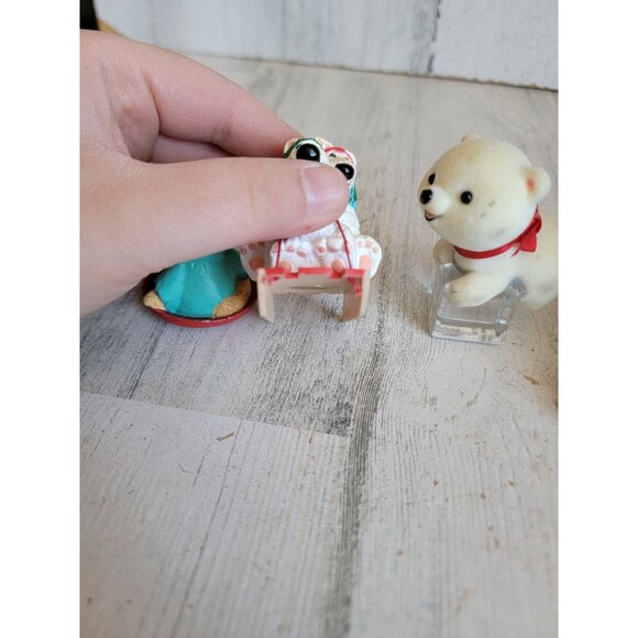 Hallmark merry Miniatures polar bear set cat turkey unique decor - Picture 4 of 8